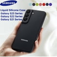 thumbnail image 2 of Samsung-Funda de silicona líquida para teléfono móvil, carcasa de tacto suave, Galaxy S22 + 5g S21 S21 + S23 + Fivean unisex, 2 of 2