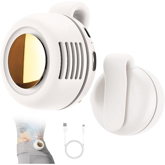 Kieccall 360 Rotatable Mini Clip On Fan 2026 3 Speed Portable Cooler for Shirt Waist Outdoor Travel and Personal Cooling Use Gift