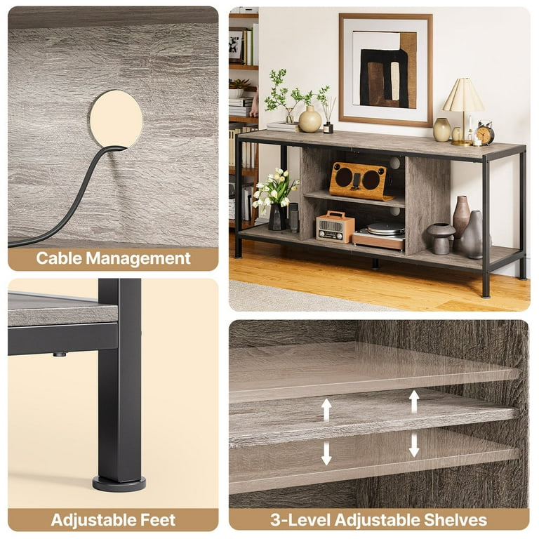 【ACME FUNITURE】GRANDVIEW TV BOARD Aiho Mid-Century Wooden TV Stand for TVs up to 65