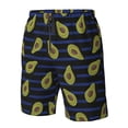 thumbnail image 6 of Uemuo Avocado Pattern Men's Swim Trunks Hawaiian Beach Bathing Suit Swimsuits Beach Quick-Dry Shorts with Pockets-XX-Large, 6 of 9