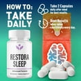 thumbnail image 4 of Restora Sleep Advanced Formula Brain Support Pills Maximum Strength Supplement RestoraSleep 300 Capsules, 4 of 9