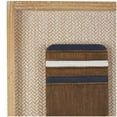 thumbnail image 5 of DecMode Brown Wood Paddle Wall Decor with Blue Accents and Chevron Patterned Background (2 Count), 5 of 13
