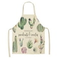 thumbnail image 1 of Valentine Gifts Tree Decorations Small Fresh Cactus Printed Apron Green Plant Printed Apron Home Cleaning Parent Child Apron Waterproof and Oil Proof Coverall, 1 of 4