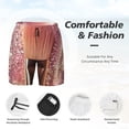 thumbnail image 3 of Balery Makeup Brush on Pink Glitter Bañador para hombre, shorts de playa de secado rápido con entrepierna y forro de compresión-3X-Large, 3 of 6