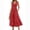 Red, variant on Dresses for Women 2025 Elegant Classy Summer Bow Tie Sleeveless Maxi Dresses Casual Tiered A-Line Sundresses White L