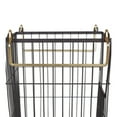 thumbnail image 3 of Metal Basket Black/Gold Handles Rectangle Large 13X10X11, 3 of 7