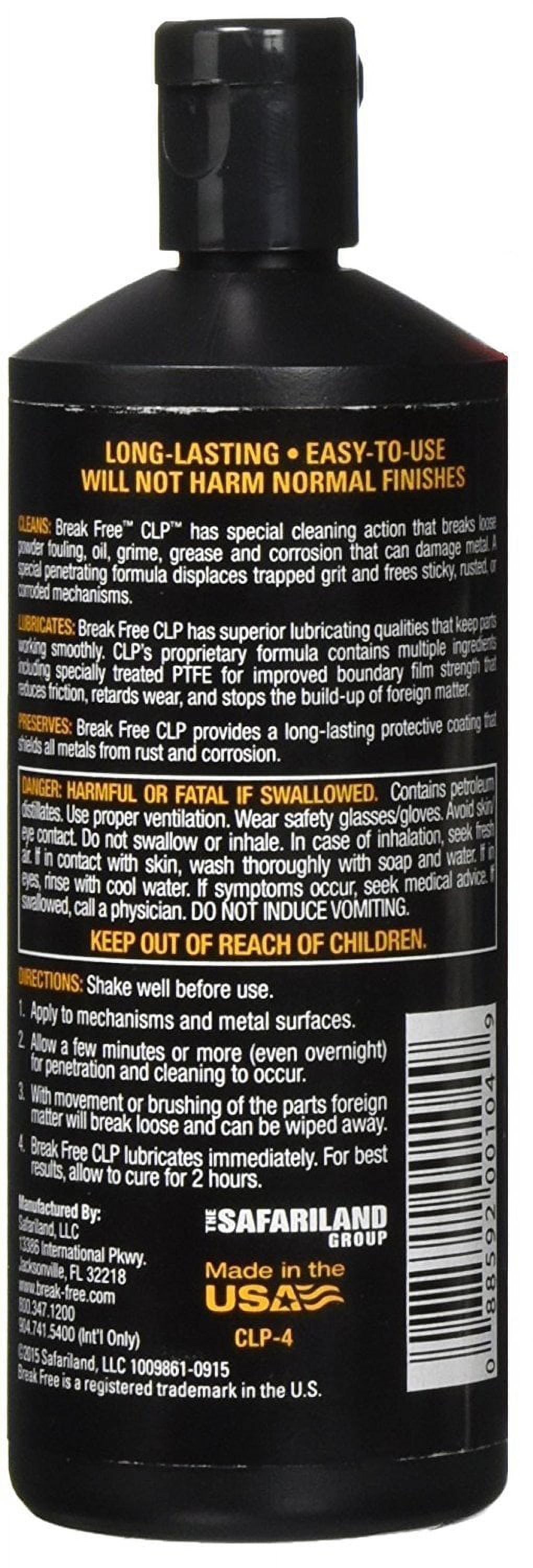 Break Free CLP 4oz Dropper Gun Cleaner: Clean, Lubricate, Protect Firearms 