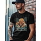 thumbnail image 4 of Men's T-Shirt Yak Driving A Convertible Graphic Tees Cotton Crew Neck Men's Short Sleeve Basic Tshirts, 4 of 7