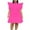 Hot Pink, variant on Kaemgyyd Summer Dresses for Women Casual Ruffle Short Sleeve Midi Dress Loose Solid Color Tiered A-Line Party Clubwear
