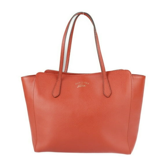 Pre-Owned GUCCI Gucci Swing Tote Bag 354397 Leather Red Gold Hardware Shoulder Large (Good)