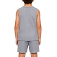 thumbnail image 5 of Qingpeng Kids Casual Outfit Sleeveless Crew Neck Knit Tank Top And Shorts Relaxed Fit Summer Matching Outfit Set For Kids, 5 of 8