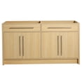 thumbnail image 4 of COSMOS 60 Inch Oak Freestanding Bathroom Vanity with 4 Soft-Close Doors, Ample Storage Cabinet, Modern Farmhouse Style, Easy Assembly Design, 4 of 4