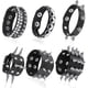 thumbnail image 1 of Pulsera con tachuelas punk, remaches de cuero, brazalete para Navidad, paquete de 6, 1 of 5