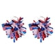 thumbnail image 2 of Decoraciones para el Día de los Caídos, decoraciones para el 4 de julio, decoraciones patrióticas, aretes con bandera roja, blanca y azul para mujer, aretes colgantes del 4 de julio para mujer, aretes, 2 of 6