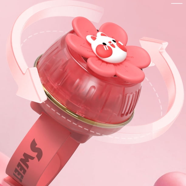 Ounissouiy Correa de anillo de silicona para niños, bonito reloj para  mascotas, ventilador, carga USB, tres niveles de viento, luz de  Electrodomésticos Estilo flor (rosa) | Walmart en línea