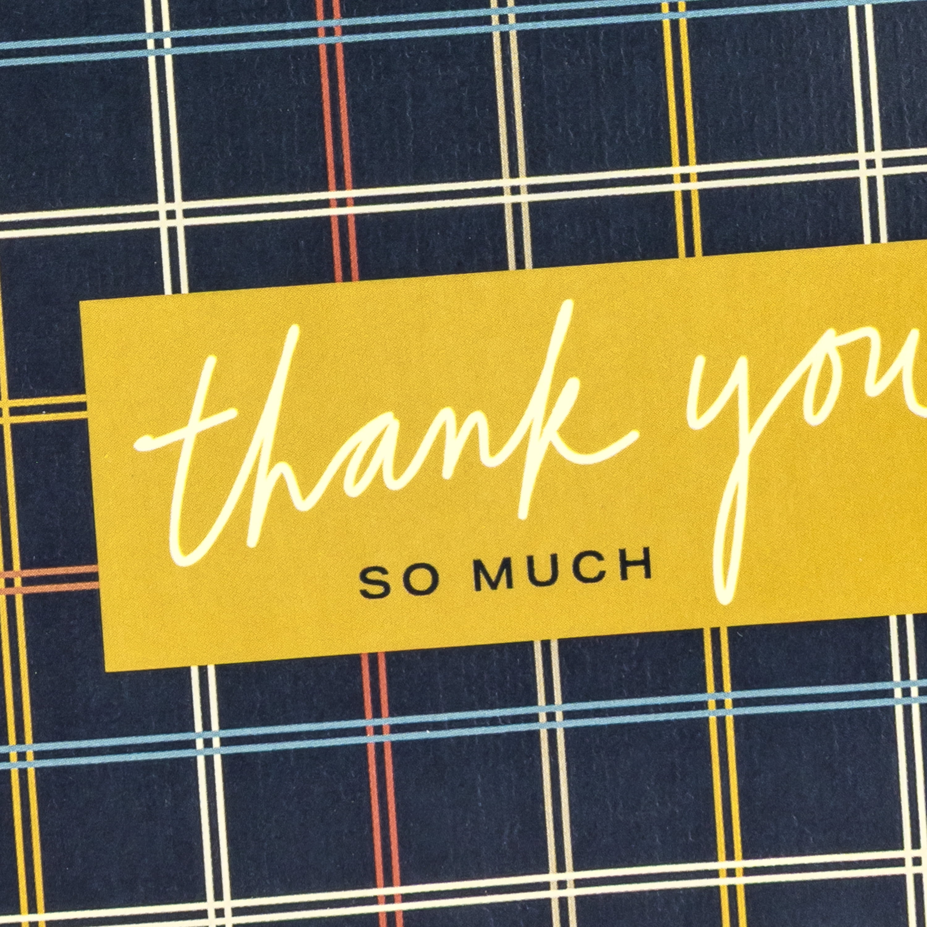 Hallmark Blank Thank You Notes (Dark Plaid), Pack of 10