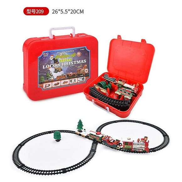1 Set Christmas Tree Train Set Polar Toy Toddler Electric Whistle Train Tracks Village