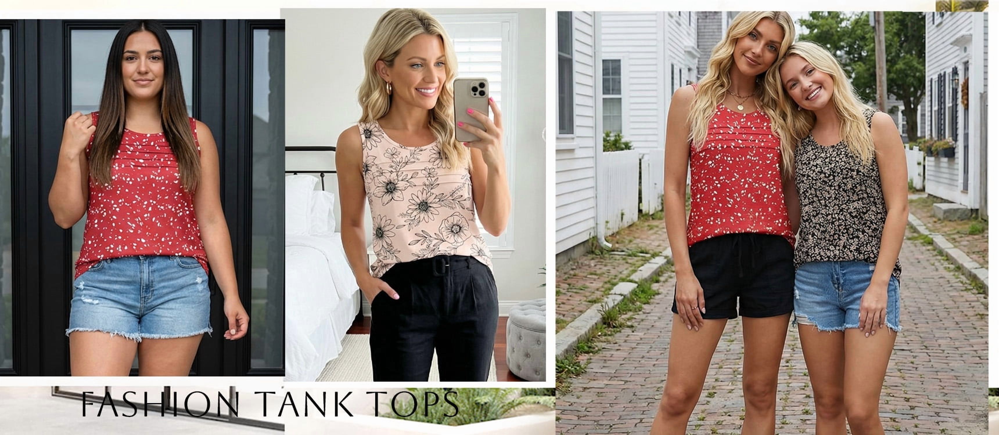 Fantaslook Women's Pleated Floral Tank Top photo 8