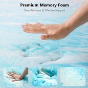 Beddle Mattress Topper,2 inches Twin Size Gel Memory Foam Bed Topper,Pressure Relief for Back Pain