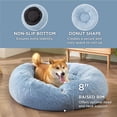 thumbnail image 3 of Cama para perros Bedsure Calming Donut, lavable para perros de tamaño mediano, color azul, 3 of 6