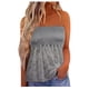 thumbnail image 1 of ICHUANYI Clearance Women's Summer Casual Temperament Comfortable Lace Panel Wrap Tank Top(Gray, M) ICHUANYI WER2023080800778, 1 of 5