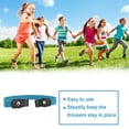 thumbnail image 3 of Guardurnaity Cinturón elástico ajustable sin hebilla, accesorios de ropa elástica, suministros de armario de piel sintética para niños y niñas Cinturones azul claro, 3 of 5