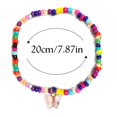 thumbnail image 3 of Femmes Pied Bracelet Coloré Papillon Perles Pendentif Cheville Bohème Cheville, 3 of 10