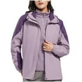 thumbnail image 1 of LOVZFMLL Vestes pour Femmes Dames Polaire Épaissie Chaude à Capuche Réversible, 1 of 2