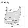 thumbnail image 2 of Bass Pickguard Musiclily J Bass de 10 agujeros para Fender Jazz Bass, 2 of 5
