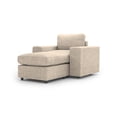 thumbnail image 1 of Sillón Individual Seccional Adapti Modular Moderno Reposabrazo Ancho + Otomano Beige Ostra, 1 of 9