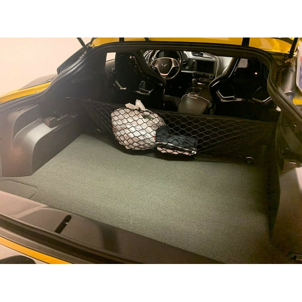 Rear Seat Envelope Style Trunk Cargo Net for Chevrolet Corvette C7 2014