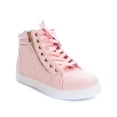 thumbnail image 1 of Soho Shoes Women's Leatherette Quilted Zipper Lace Up High Top Sneakers, 1 of 2