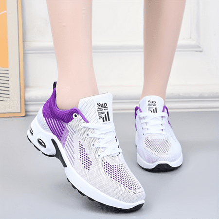 

HYYANGUWENTI Lightweight and Air-Cushioned Women‘s Sneakers - Comfortable Breathable Perfect for All-Season Gym Workouts