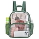 thumbnail image 1 of Mochila transparente Busiuw para eventos en estadios, 30 x 30 x 15 cm, color verde bosque, 1 of 7