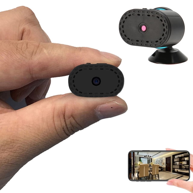 Mini Cámara Inalámbrica, Cámara De Seguridad Para El Hogar, Grabación En Bucle, Soporte Giratorio Estable De Visión Nocturna 1080P Para La Familia
