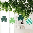 thumbnail image 3 of Movsou 24 Pcs St Patricks Day Decorations Shamrocks Wooden Ornaments Shamrocks Hanging Ornament Green, 3 of 8