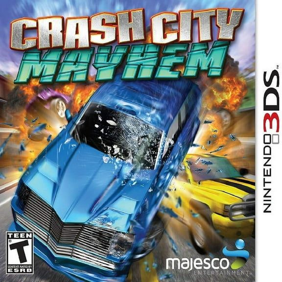 Restored Crash City Mayhem (Nintendo 3DS, 2013) Racing Game (Refurbished)