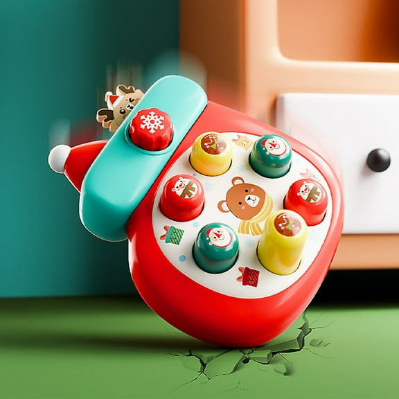 Loespoir Interactive Sensory Toy with Christmas Theme, Handheld Use for Pattern Exploration, for Learning, Motor Skills Development & Fun Activities