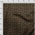 thumbnail image 3 of oneOone Georgette Viscose Brown Fabric Asian Block Craft Projects Decor Fabric Printed By The Yard 42 Inch Wide, 3 of 4