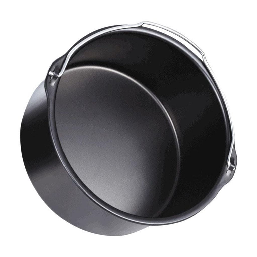 Nonstick 6-8 inch Air Fryer With Pizza Pan Cake Cup Stainless Steel Grill