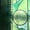 March Balloon, Emerald, Peep Proof, variant on Original Hand Drawn Faux Stained Glass Window Film, Double-Sided Privacy Static Film, Boho Geometry Patterns Inspired by Martin House Peep Proof 11.02"X55.12"