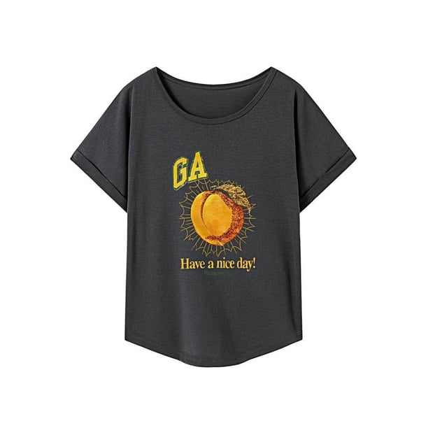 Camiseta para mujer Yinane básica deportiva cuello redondo L