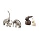 thumbnail image 5 of Juego de figuras de animales de cerámica, elefantes y estatuas, adornos coleccionables para el hogar, estantería, mueble de TV y decoración de jardín., 5 of 8
