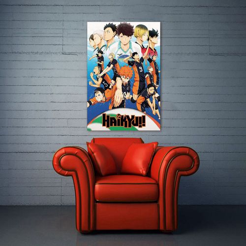 Taicanon Anime Haikyuu Poster Home Decoration Cafe Bar Studio Cartoon Colorful Silk Gifts Hanging Picture - image 4 of 4