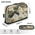 thumbnail image 3 of Standing Pencil Case with Base Large Capacity Stationery Pouch Pen Bag with Zipper for Women Men Adorable Cats and Daisies, 3 of 7