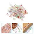 thumbnail image 2 of Gymnture Colorful Cube Glass Beads for DIY Jewelry Making (100pcs), 2 of 11