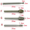 thumbnail image 5 of YUYUETIME Rotary Burr File Bit Rotary Burr Drill Bits Steel 10Pcs, 5 of 8