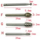thumbnail image 2 of KAKOWELY 10Ud Herramientas Rotativas Plata Para Taladro Corte Y Esculpido De Madera, 2 of 8