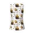 thumbnail image 5 of Picia Honey Bee Insect Pattern Women's Workout Tank Top,Breathable Activewear,Slim Fit Athletic Top,Versatile Workout Moisture-wicking top-Medium, 5 of 9