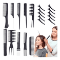 thumbnail image 1 of 20 Kit Peluquería Peine Conjunto Profesional Y Pinzas Hair, 1 of 9